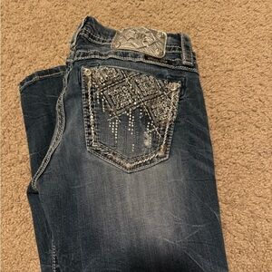 Miss Me Mid Rise Easy Straight Jeans